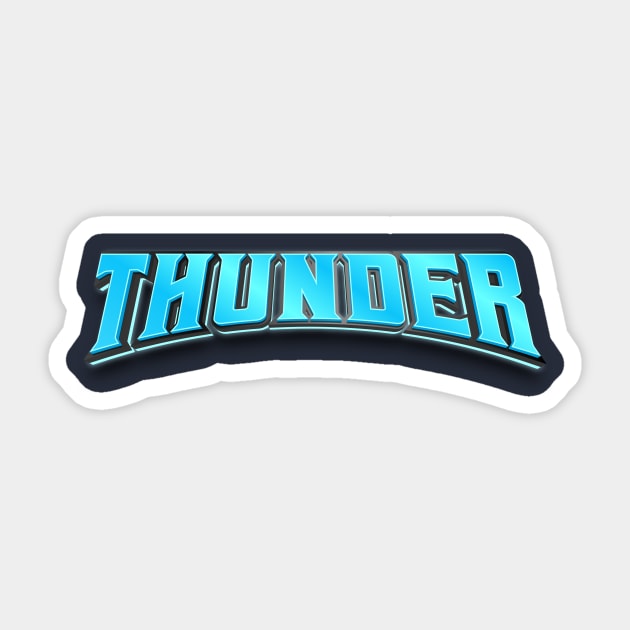 THUNDER TYPOGRAPHY Sticker by Choulous79